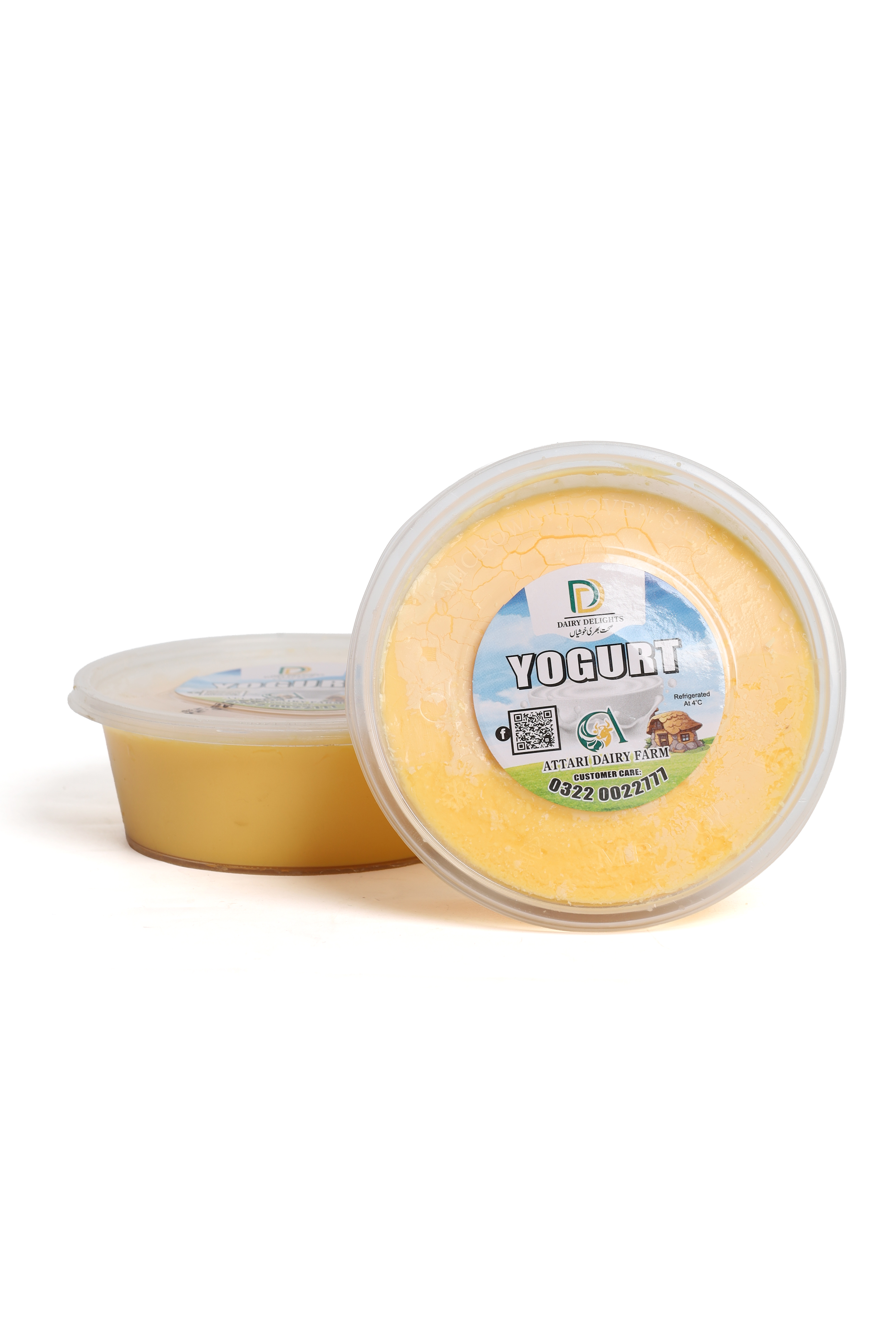 Mango flavoured yogurt